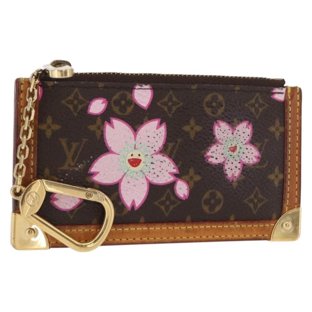 Monogram Cherry Blossom Pochette Cles Purse